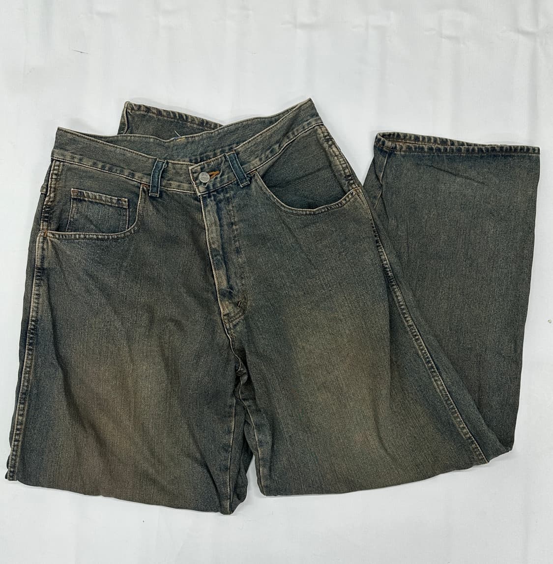 BIG JOHN 와이드 빈티지 워싱 데님 팬츠 청바지 일본 빈티지 상품이미지4