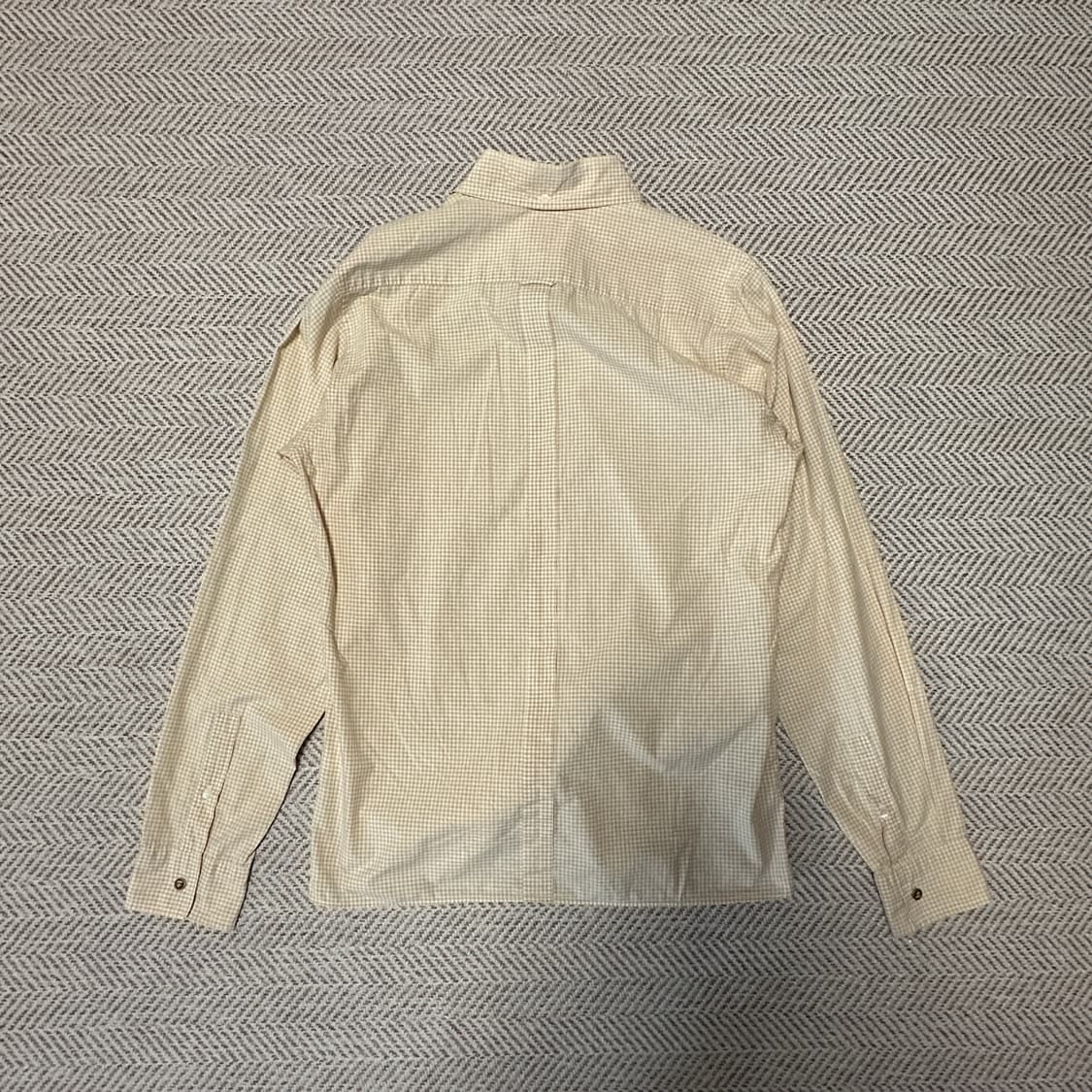 BAPE check shirt yellow 상품이미지2