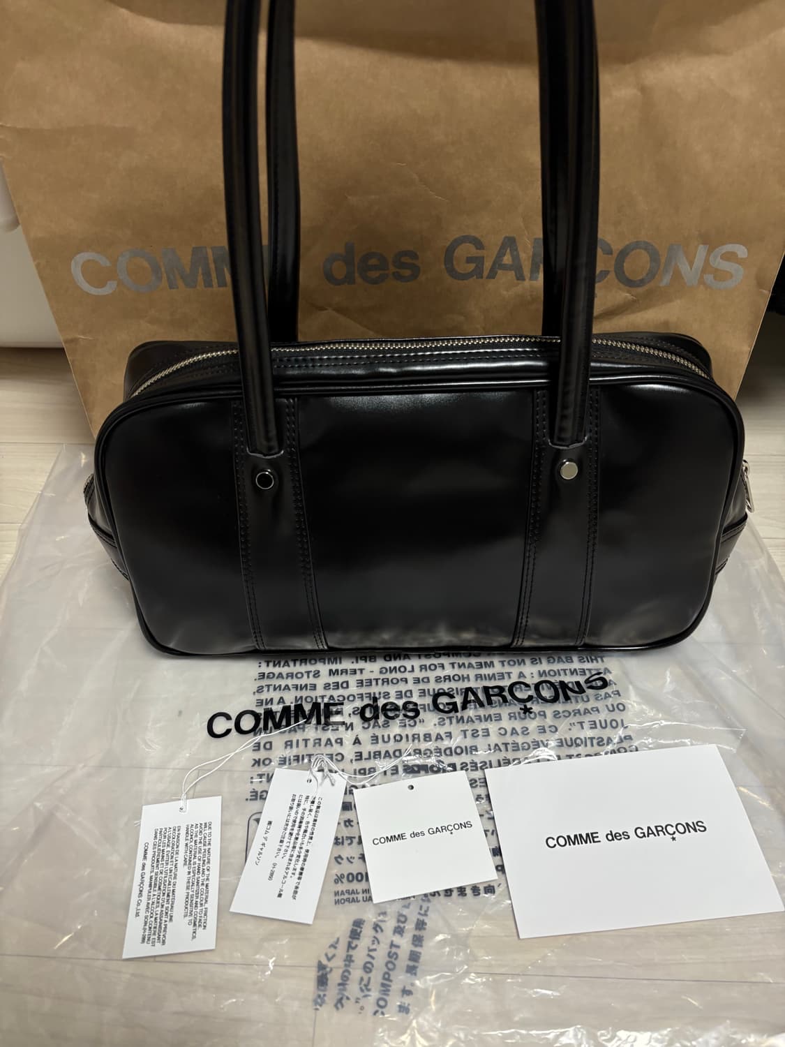 꼼데가르송 더블지퍼백 상품이미지1