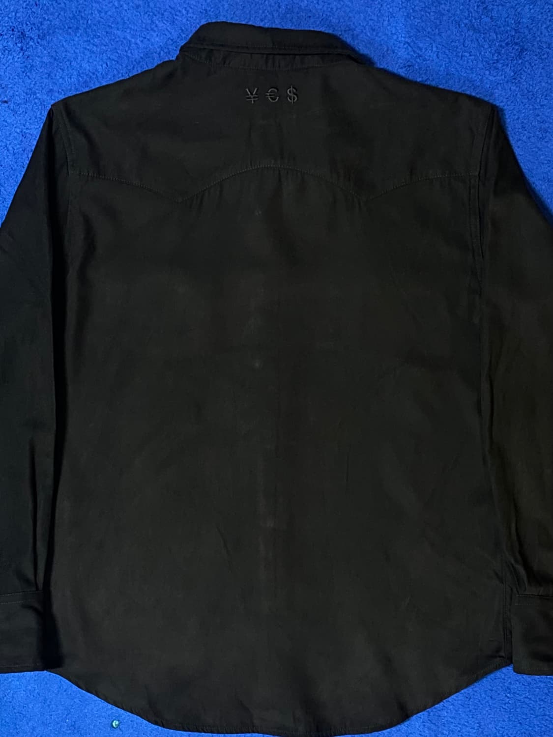 YESEYESEE 예스아이씨 블랙 스웨이드 셔츠 M 상품이미지7