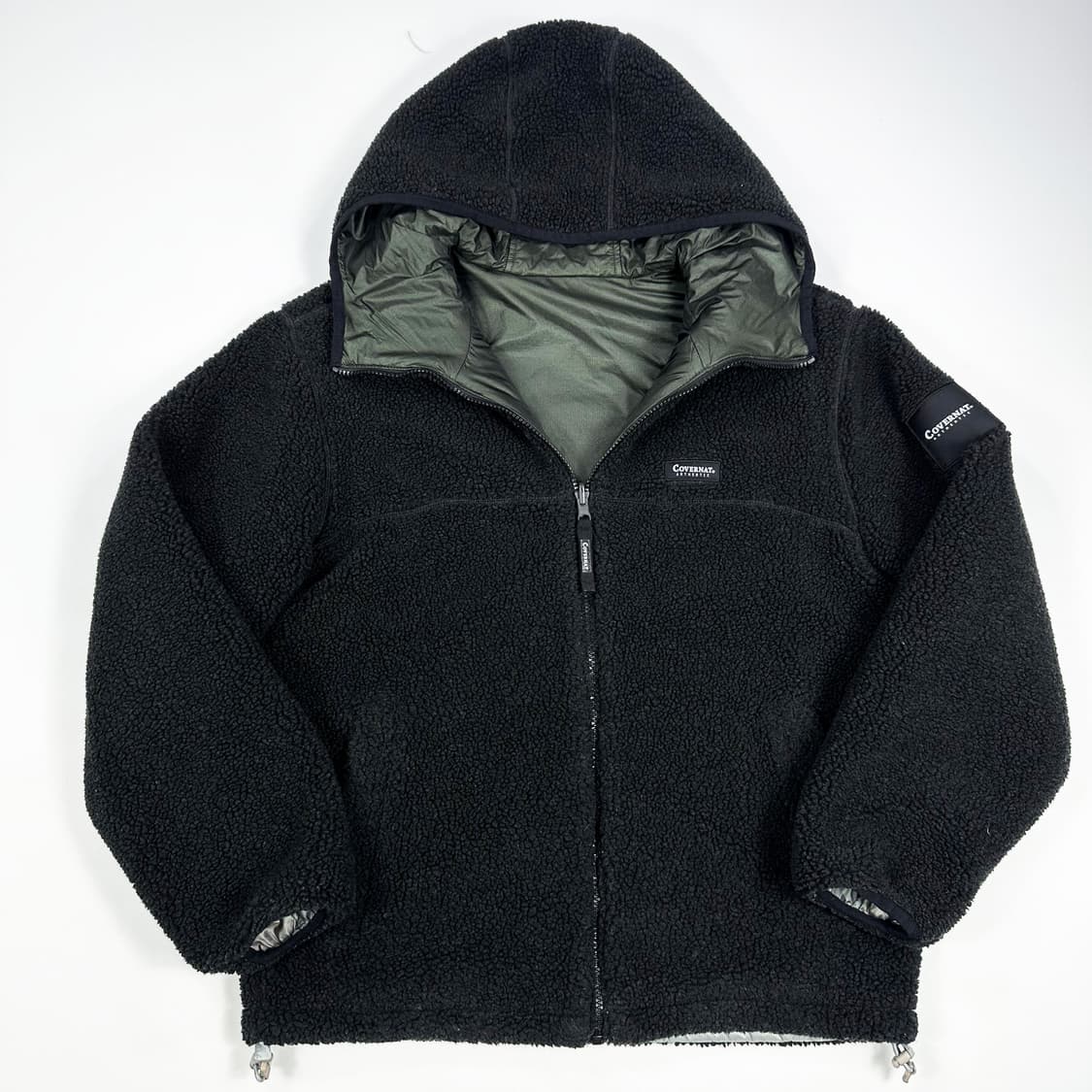커버낫 리버시블 블랙 후리스 점퍼 자켓 (S) 상품이미지7