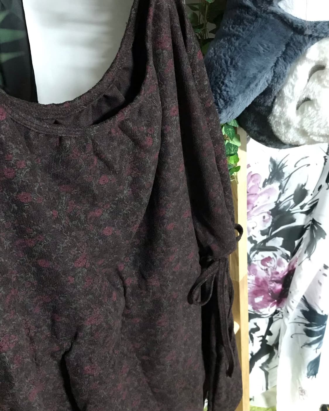 모리걸 잔꽃 원피스 + 크롭 디자인 니트 가디건 set 상품이미지4