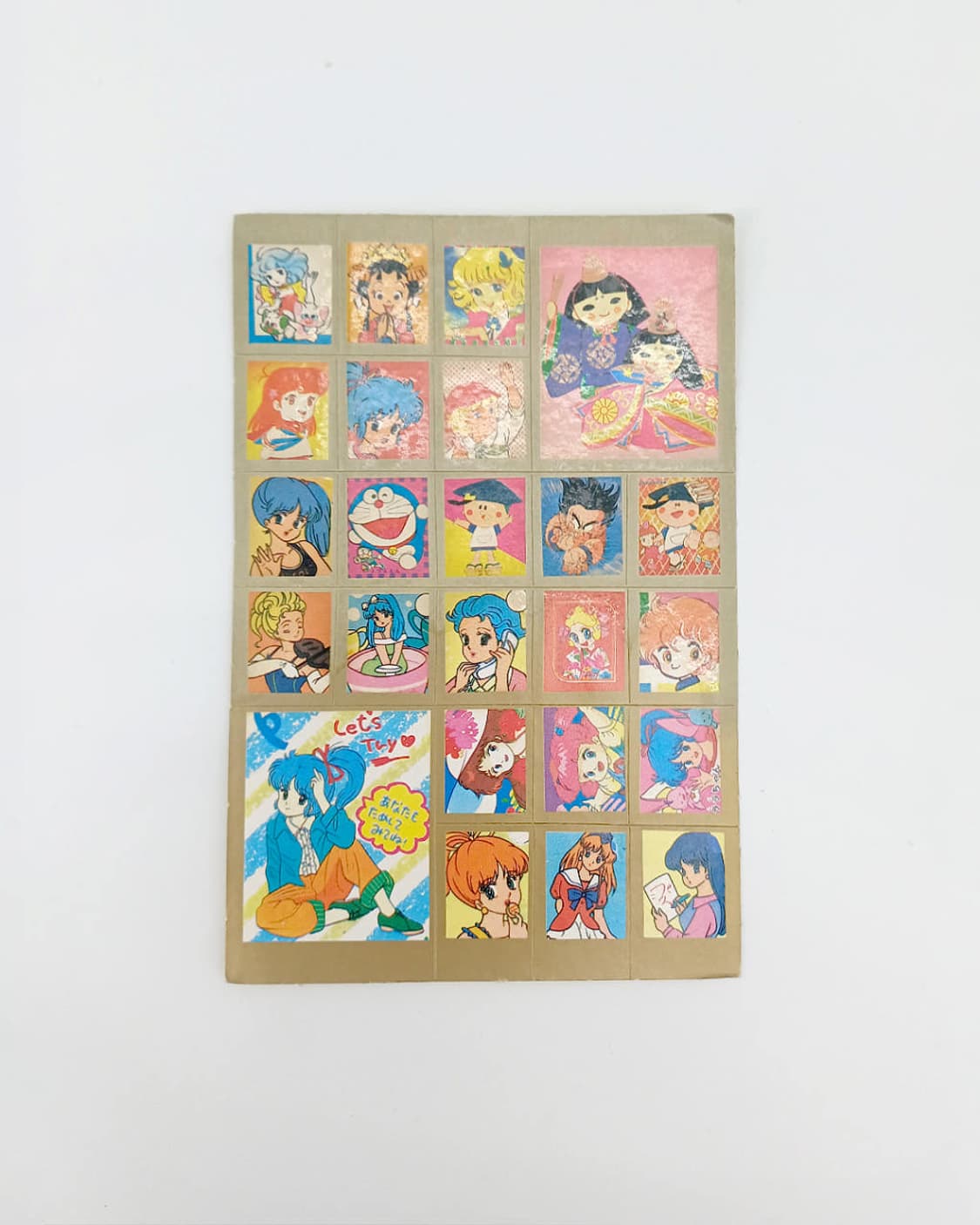 일본 애니메이션 추정 고전 순정만화 캐릭터 다이어리 스티커  상품이미지1