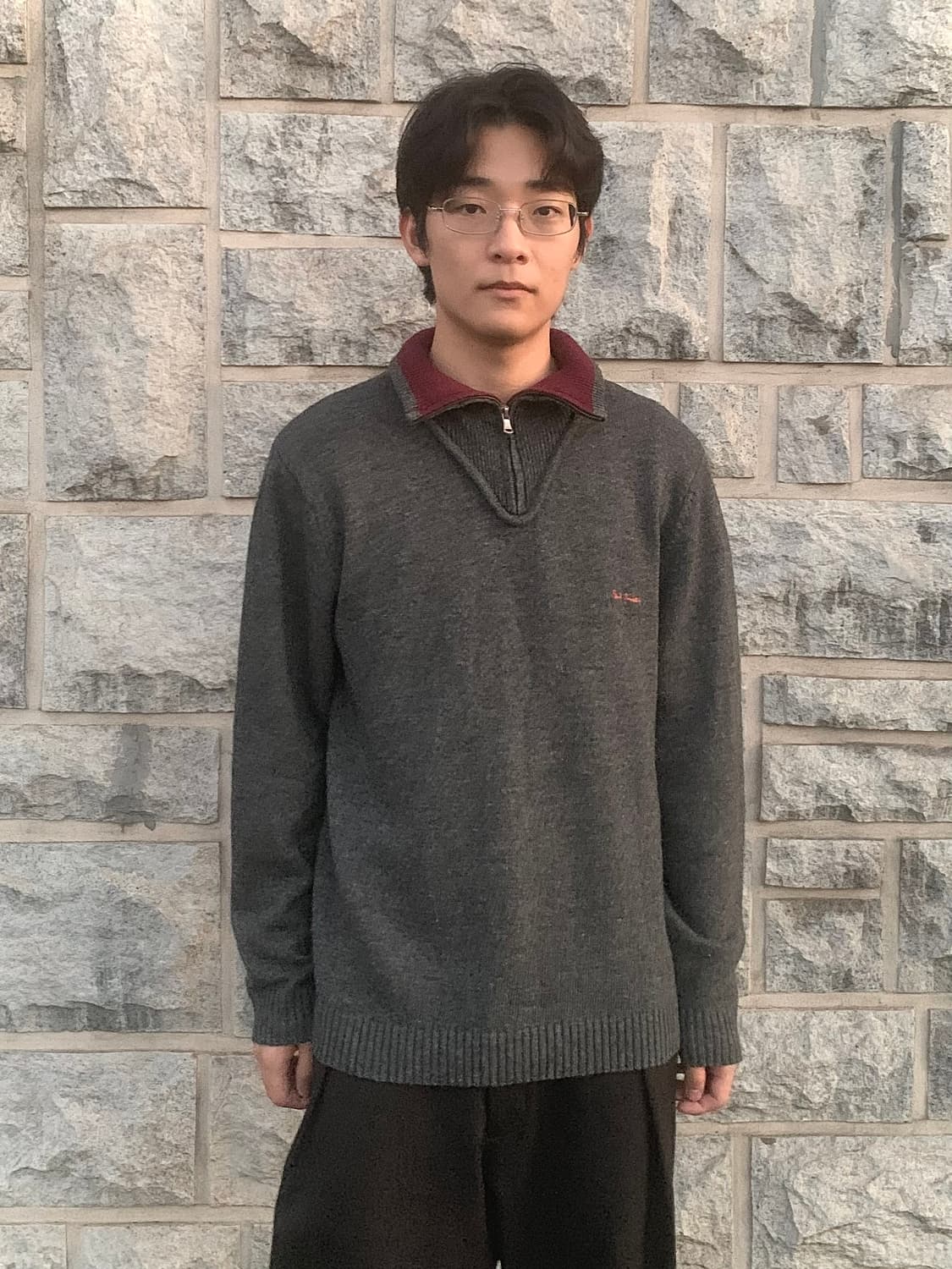 폴 스미스 진스 투톤 칼라 니트 상품이미지1