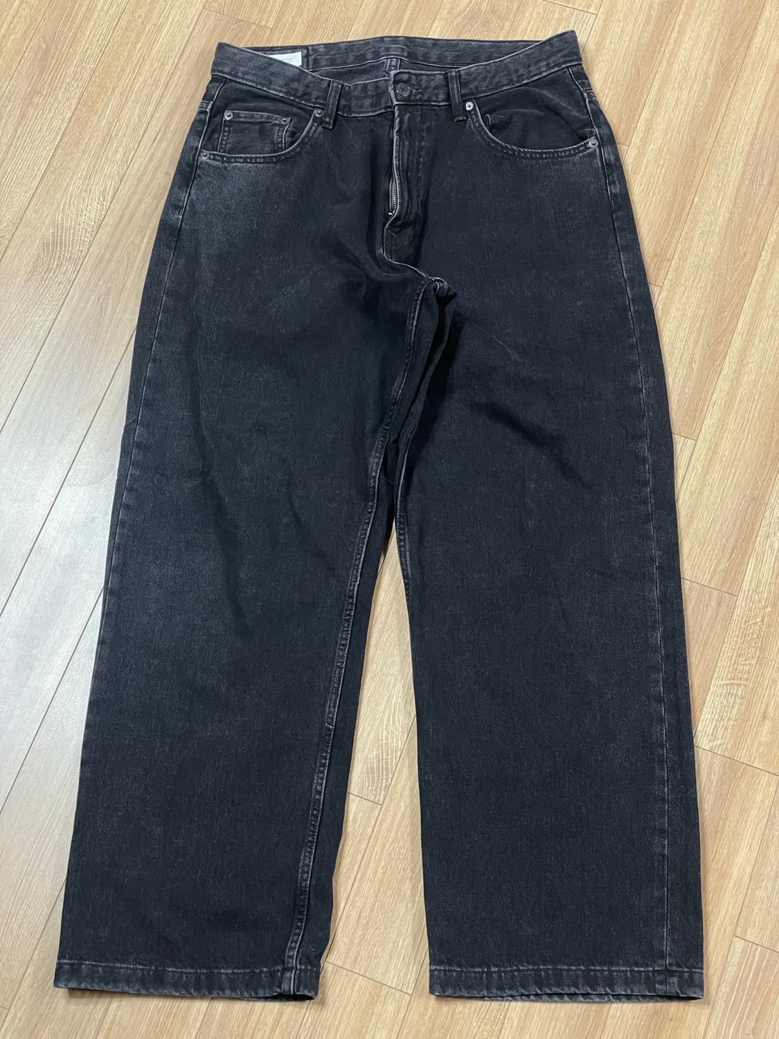 자라 데님 배기진 블랙 32 상품이미지2