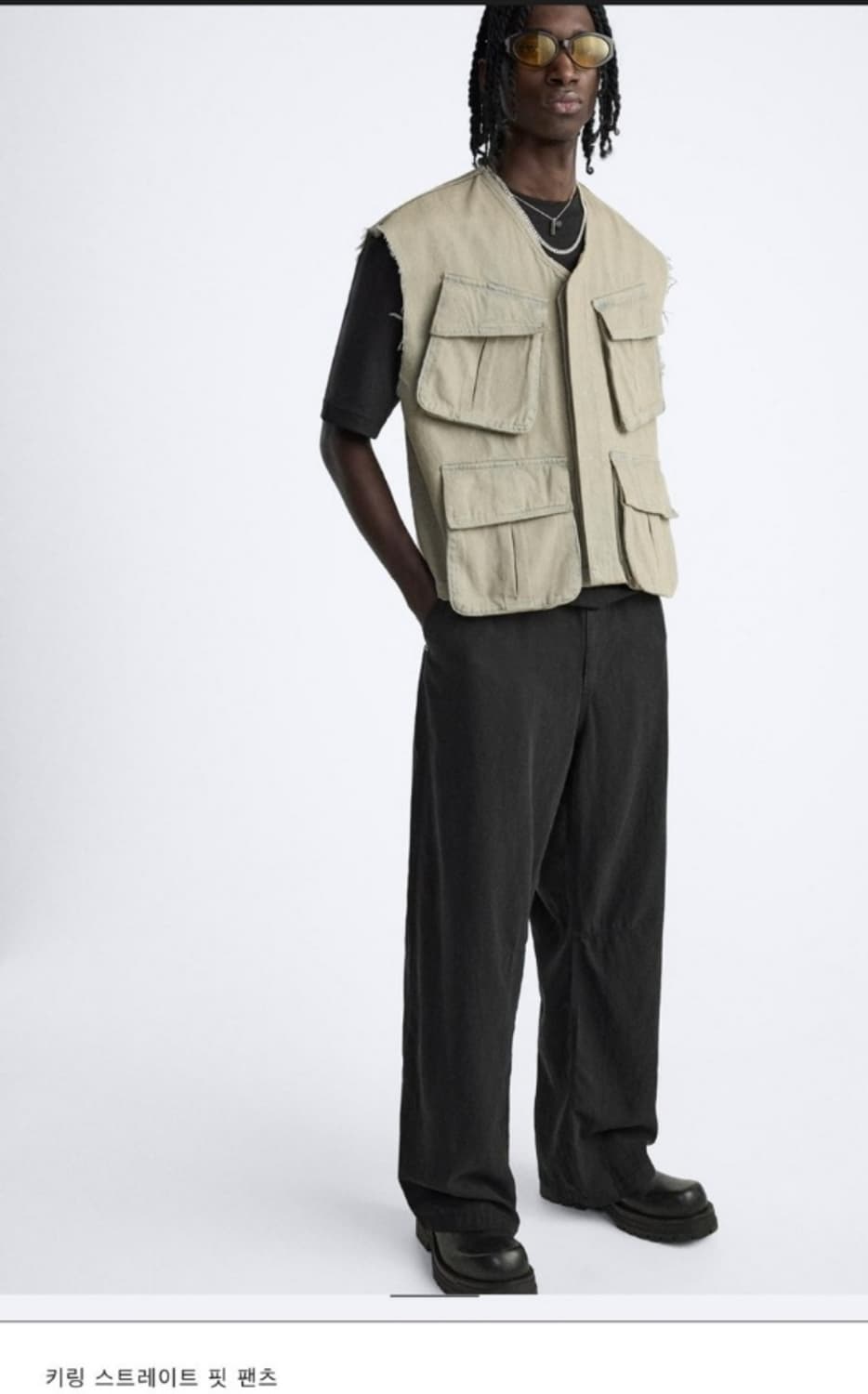 (구매)Zara 키링 스트레이트핏 팬츠 38 상품이미지3