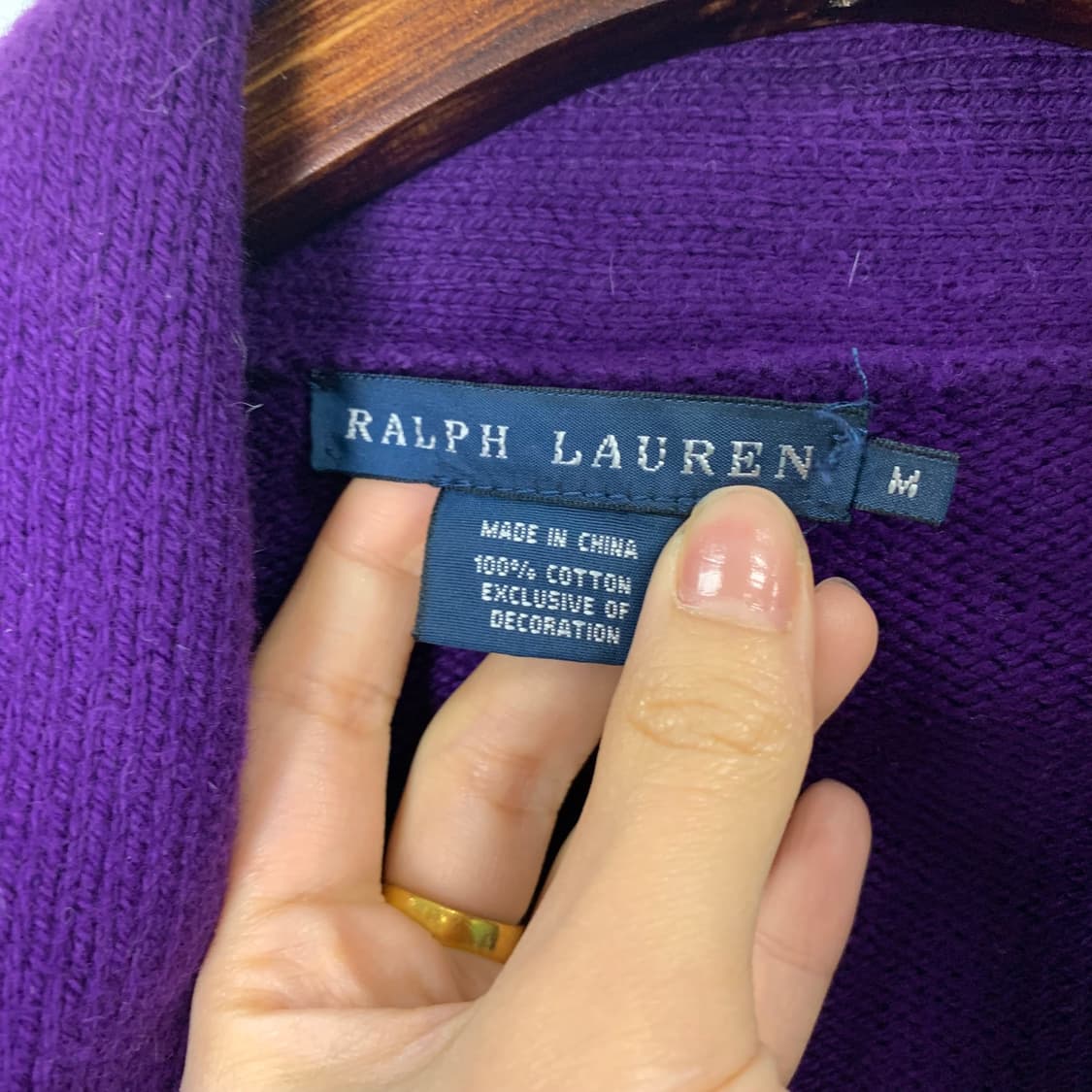 폴로 랄프로렌 숄카라 네이비 니트 가디건 상품이미지4