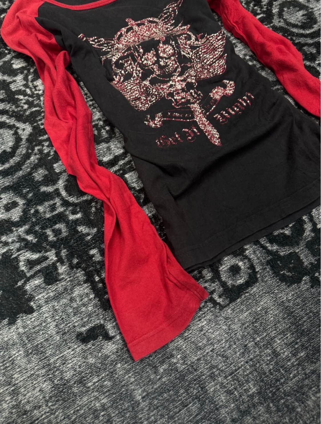 Spinash 00s y2k printing cut sew 상품이미지4