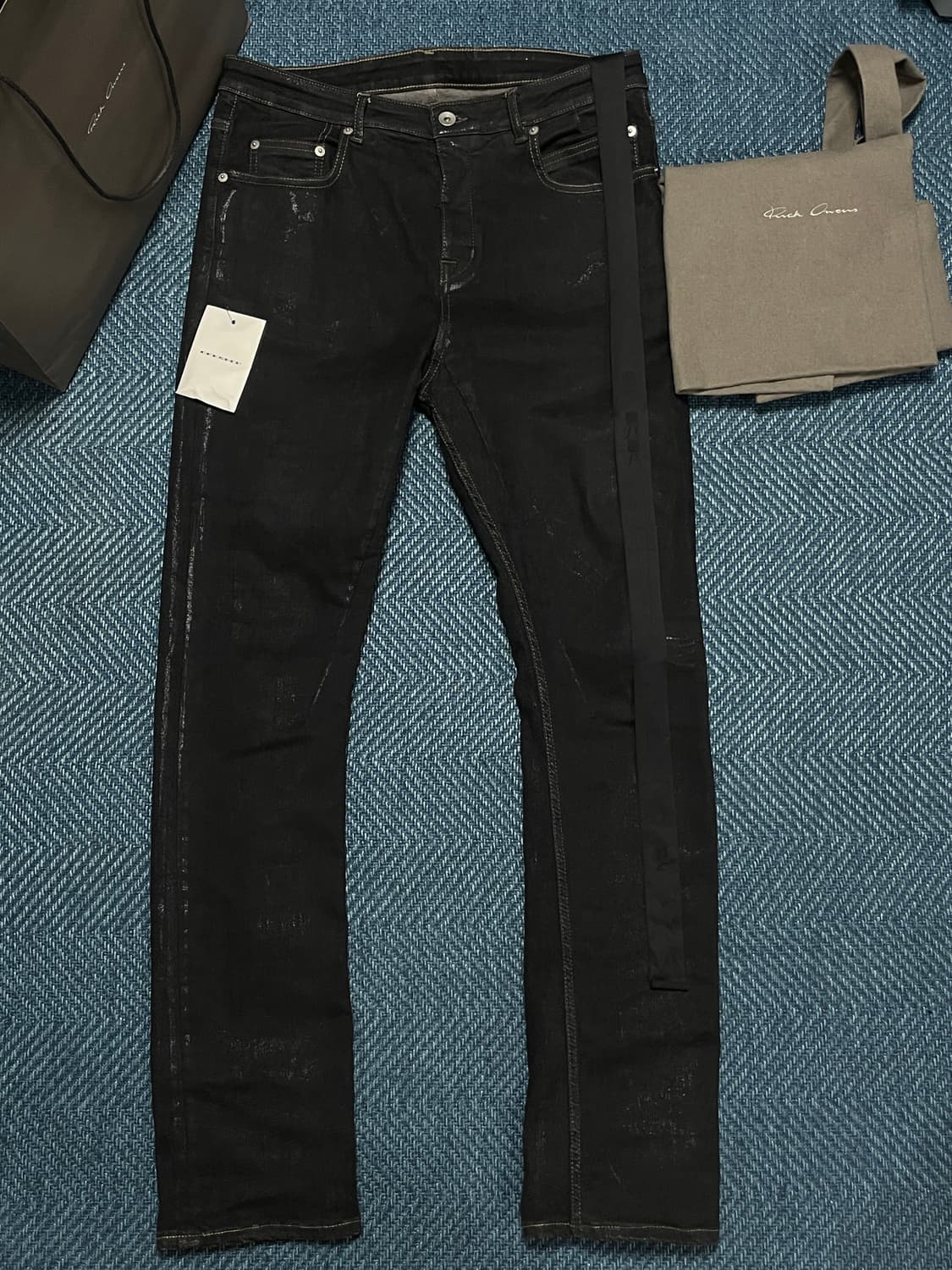 [32] 릭오웬스 21FW 디트로이트 컷 SBF 글리터 코팅진 상품이미지3