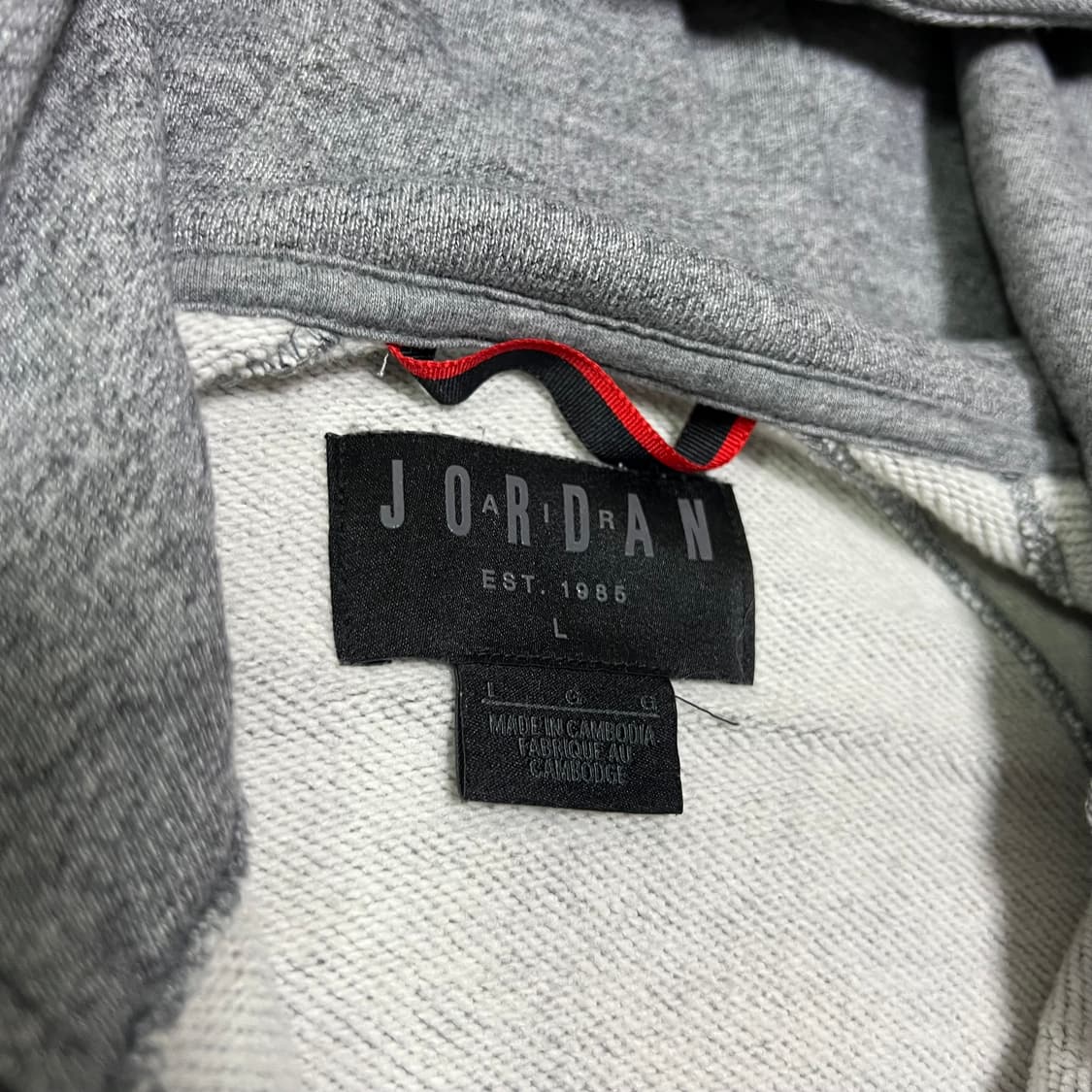 조던 기모 투웨이 후드집업 그레이 상품이미지6