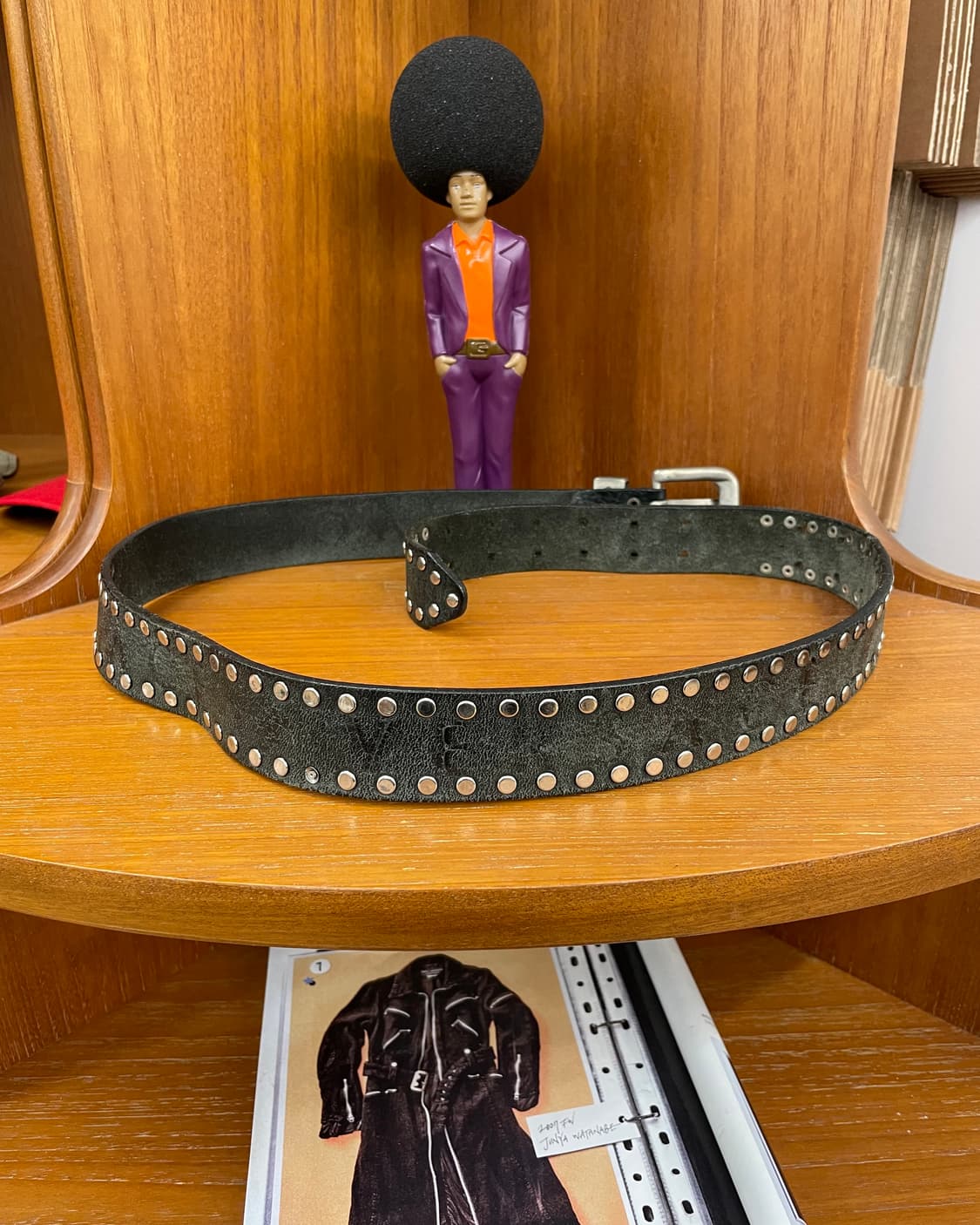 베르사체 스터드 레더 벨트 상품이미지4