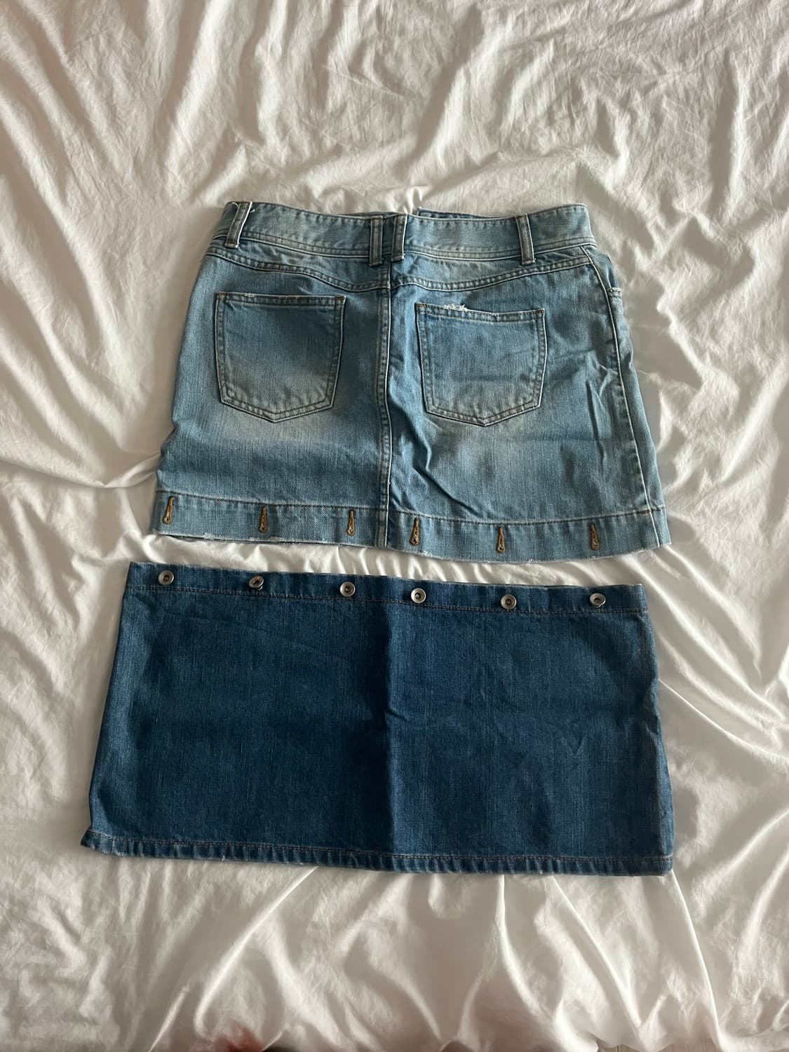 Pretone 데님 탈부착 스커트 상품이미지2