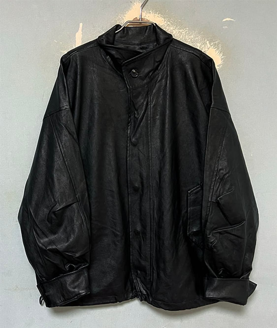 파르티멘토 남자 오버자켓 비건레더 블랙 춘추 캐주얼 L 100-105 상품이미지1