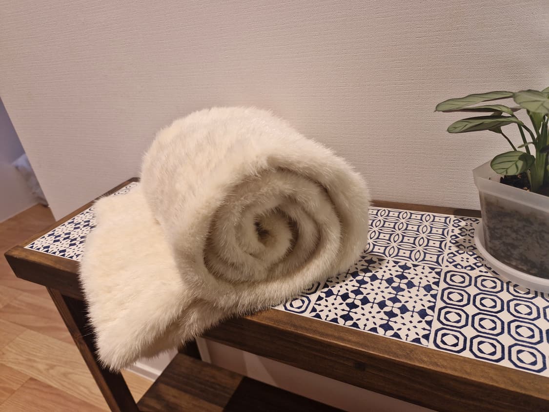 풀스킨 니팅 리얼 밍크 목도리 상품이미지2