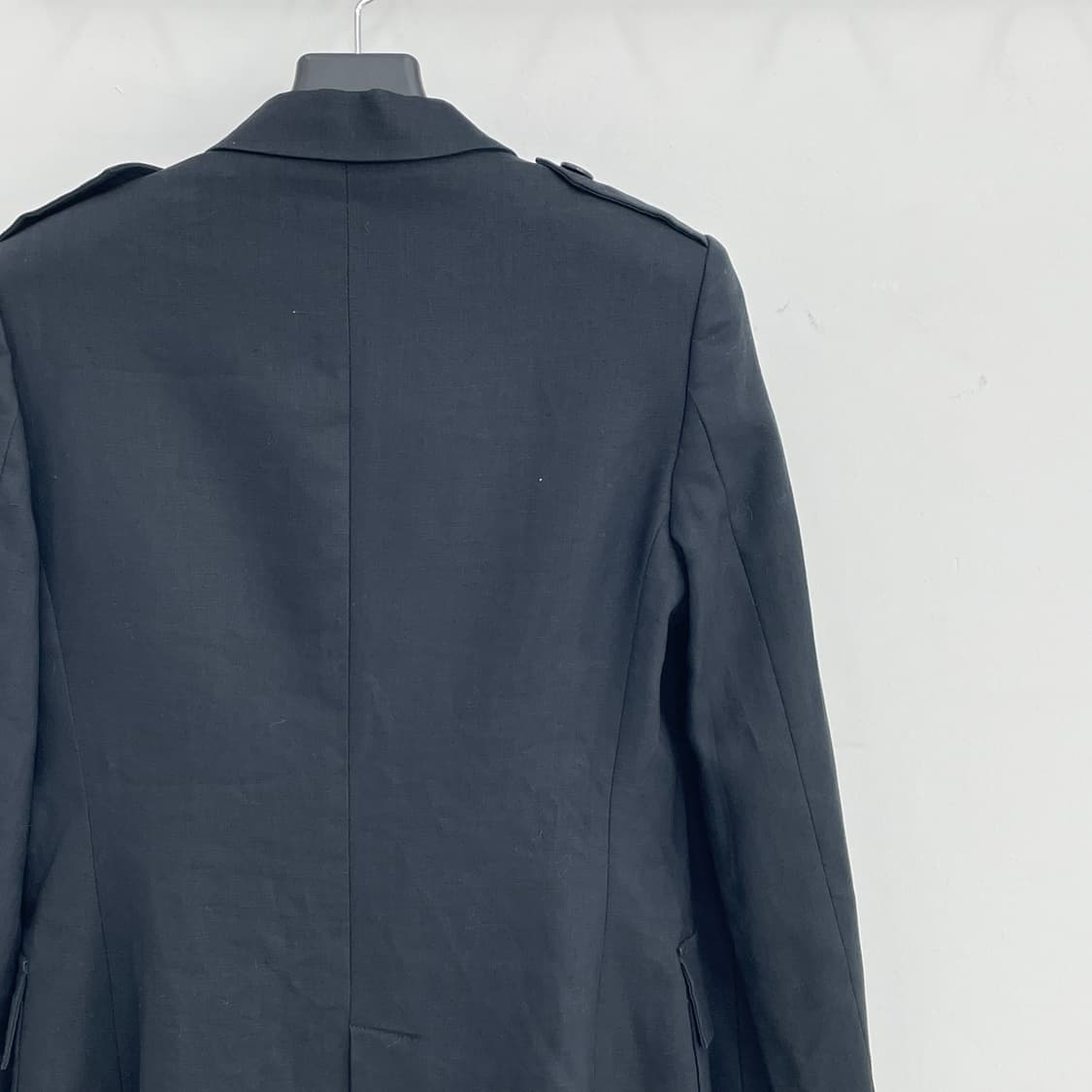 마가렛호웰 여성55-66 풀 린넨 블랙 견장 블레이저 자켓 상품이미지5