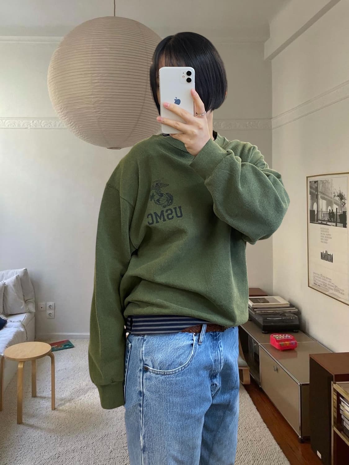 밀리터리 스웻셔츠 MADE IN USA (Man L) AA0967 상품이미지1