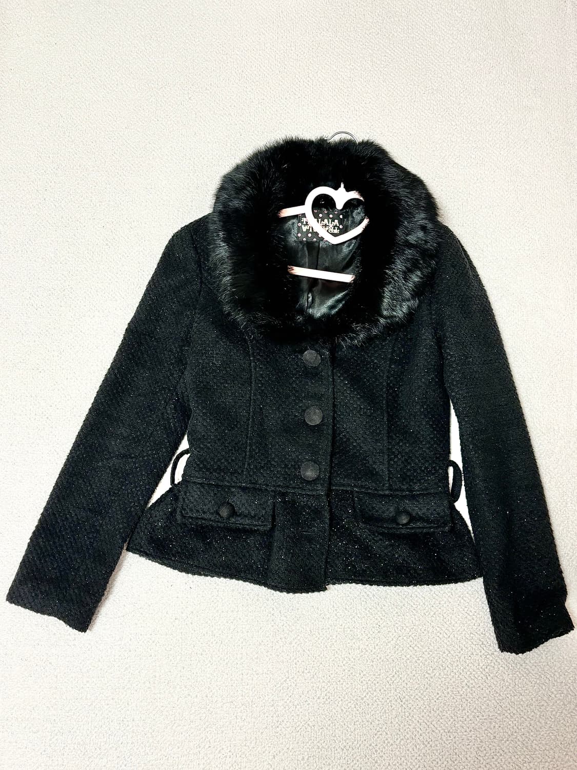 트랄라라 블랙 코트 리즈리사 블라우스 세트 히메갸루 라떼갸루 상품이미지1