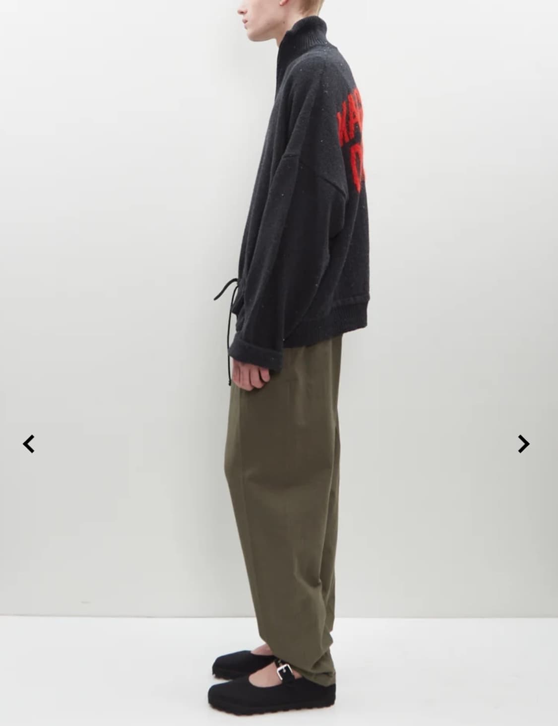 MAGLIANO 하프집업 백레터링 울 니트 상품이미지2