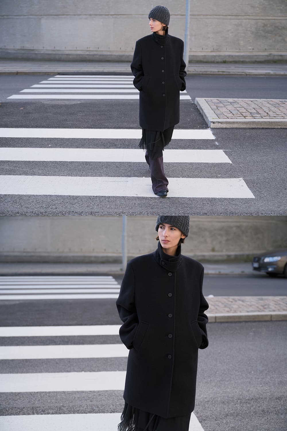 버뮬라 울100 오버사이즈 싱글 코트 상품이미지2