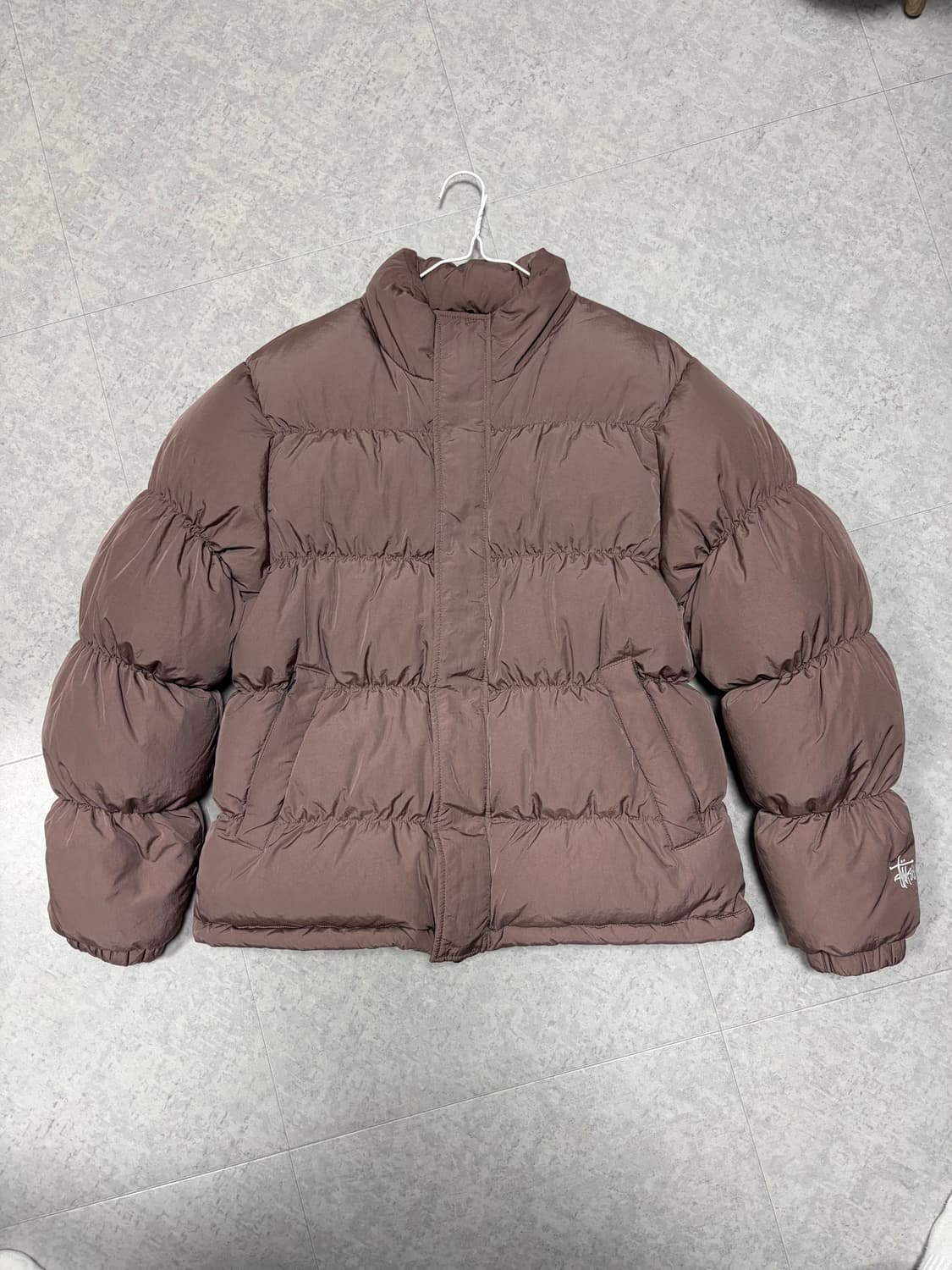 스투시 립스탑 다운 퍼퍼 패딩 자켓 로즈 22FW 상품이미지2