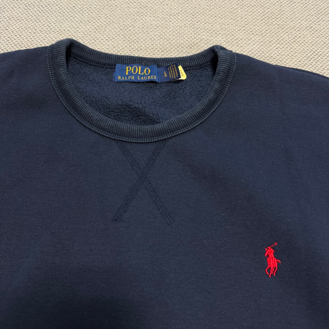 폴로 랄프로렌 기모 네이비 맨투맨 상품이미지2