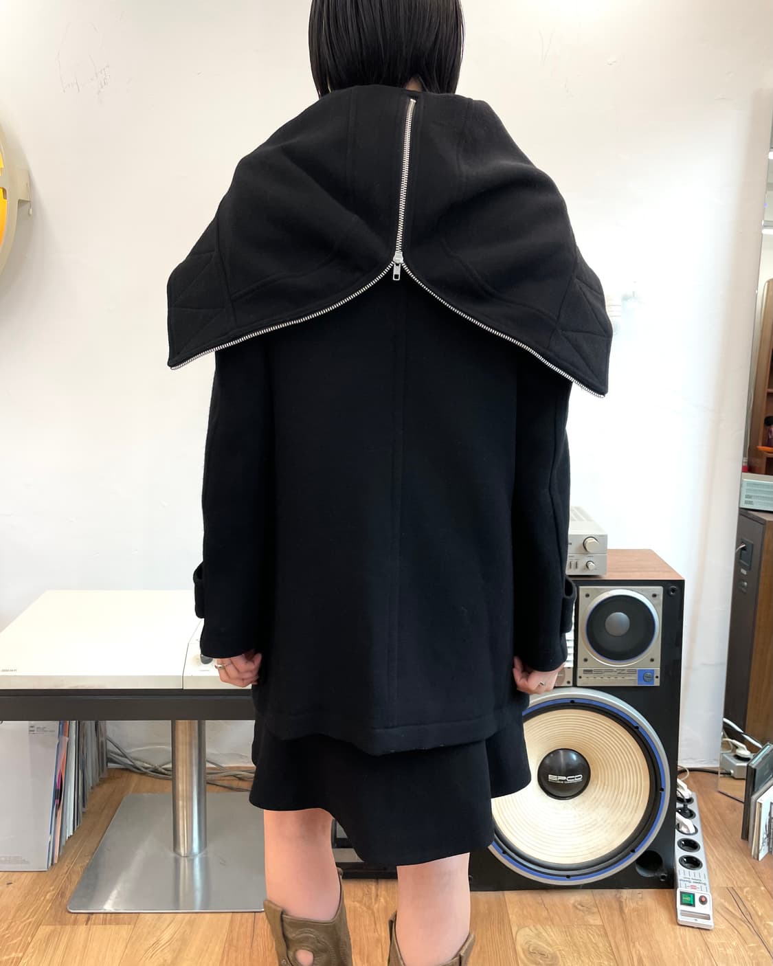 [L] ZUCCa 주카 울 후드 코트 상품이미지1