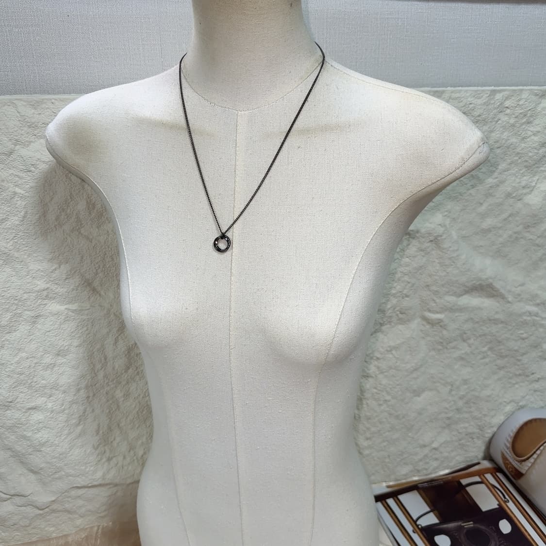 빈티지 고딕 더블 링 목걸이 상품이미지1