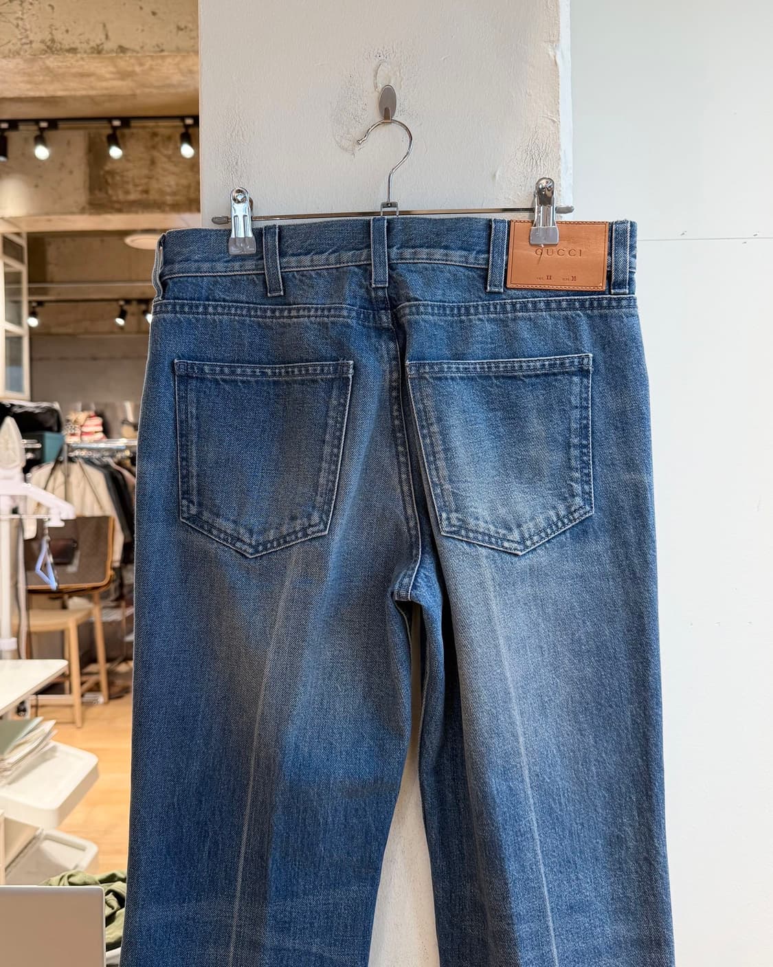 구찌 데님 롤업 스트레이트 팬츠 상품이미지6