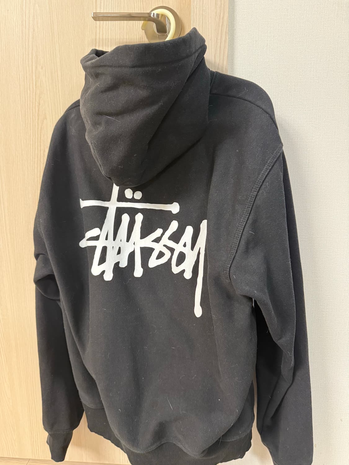 스투시 후드티 블랙 s 상품이미지1