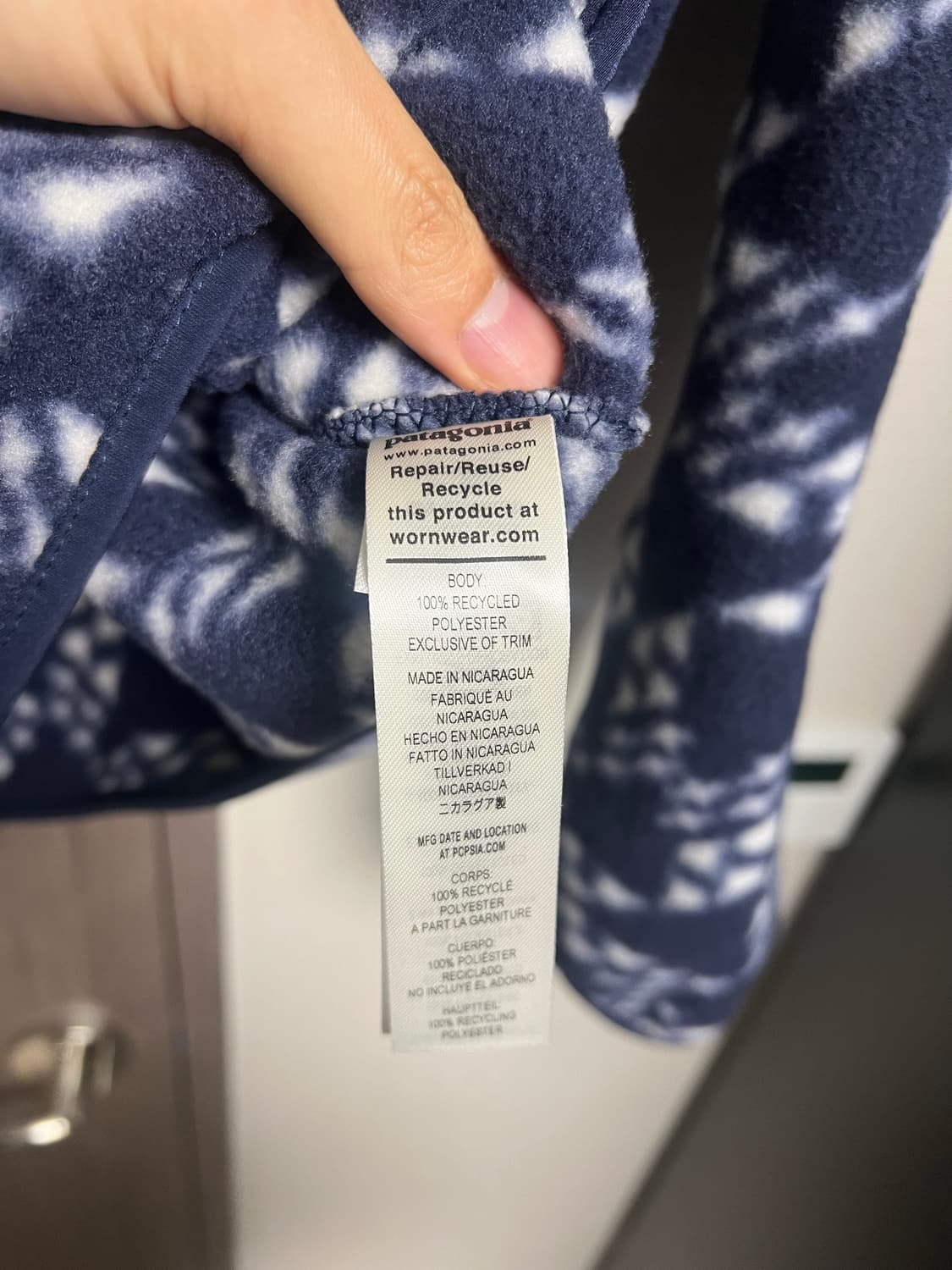 파타고니아 패턴 신칠라 L 상품이미지4