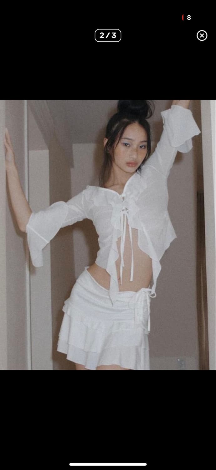 Expiredgirl Roselle blouse ivory 이효리 착용 상품이미지2