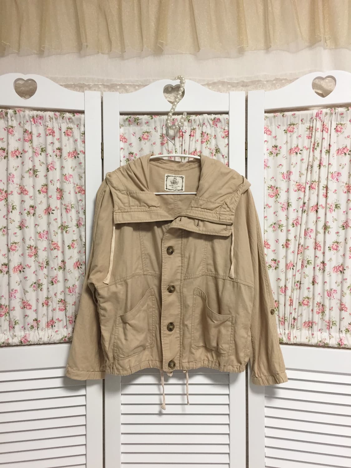 빈티지 어스뮤직 베이지 야상 자켓 상품이미지2