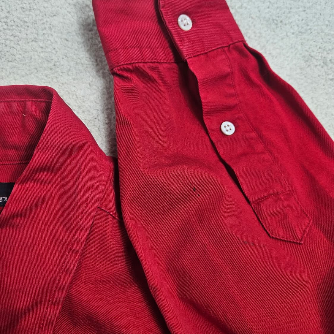 폴로 랄프 로렌 솔리드 셔츠 95 레드 상품이미지7