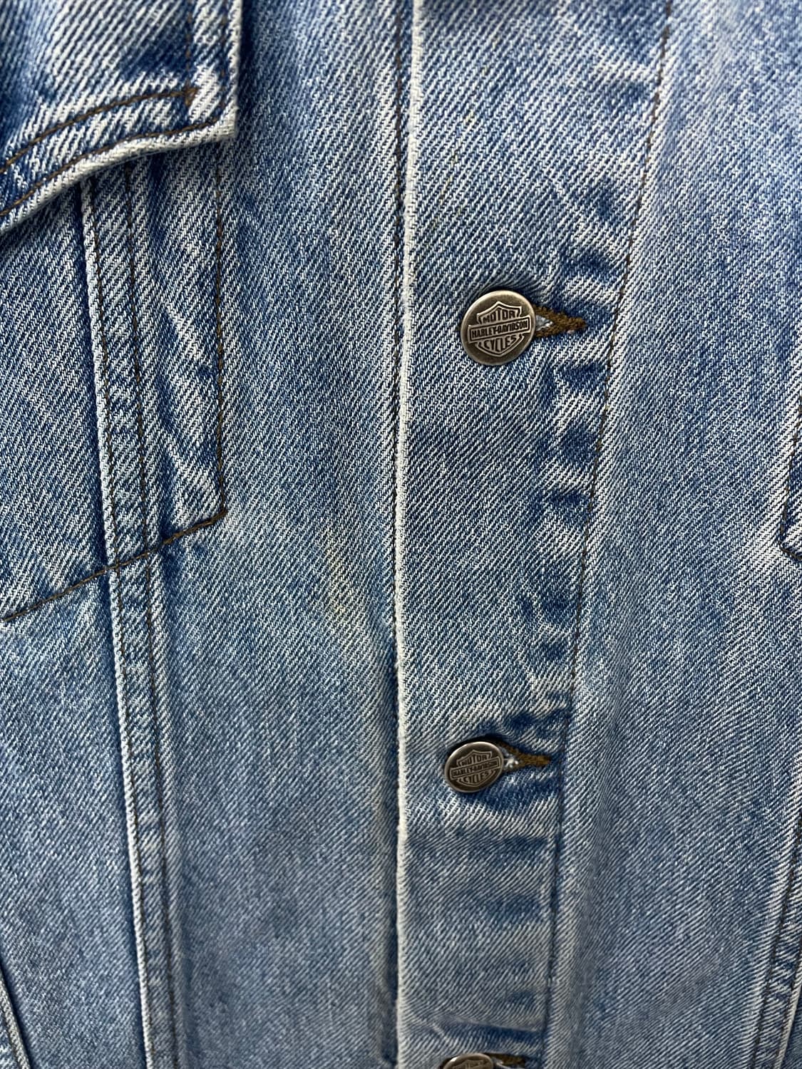 할리데이비슨 자수로고 데님 트러커 자켓 H2198 상품이미지8