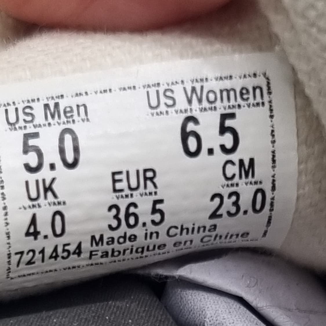 o반스 스타일36 레드 여성스니커즈230  상품이미지6