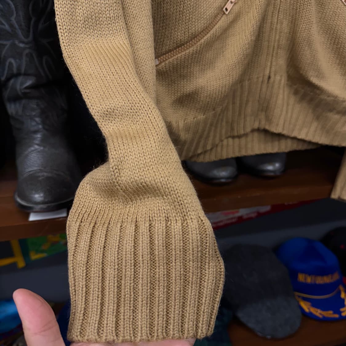 60s 70s 라코스테 울 집업 니트 / 아이조드 타일러 더 크리에이터 상품이미지5