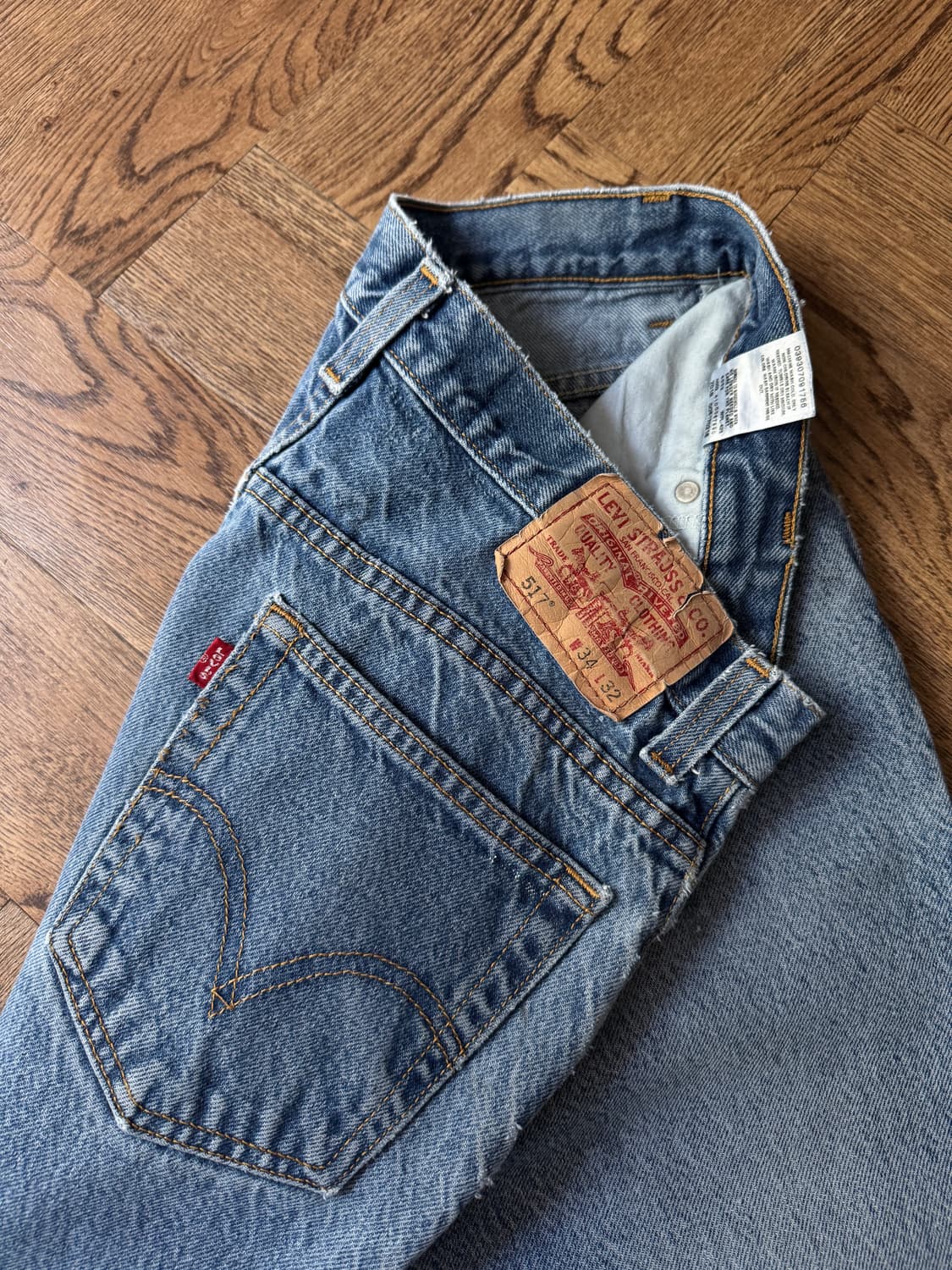 [34]00's 리바이스 517 멕시코제 빈티지 워싱 플레어진 F55 상품이미지4