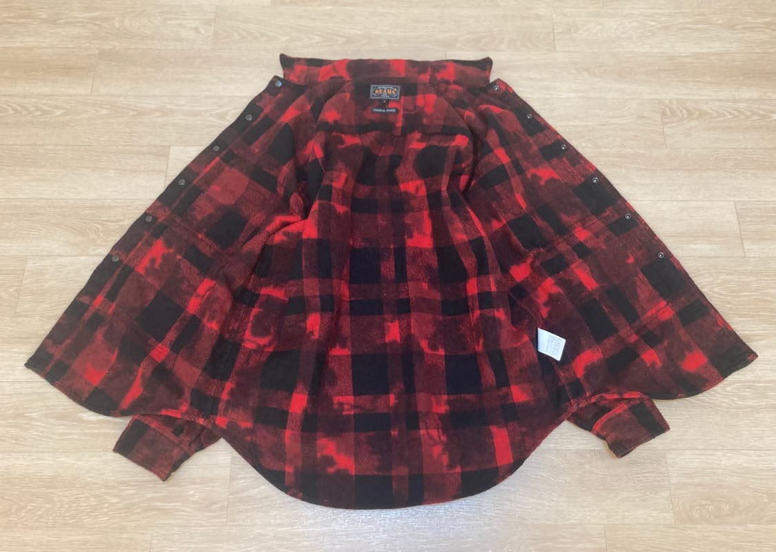 빔즈 플러스 울 100% 체크 셔츠 95 상품이미지7