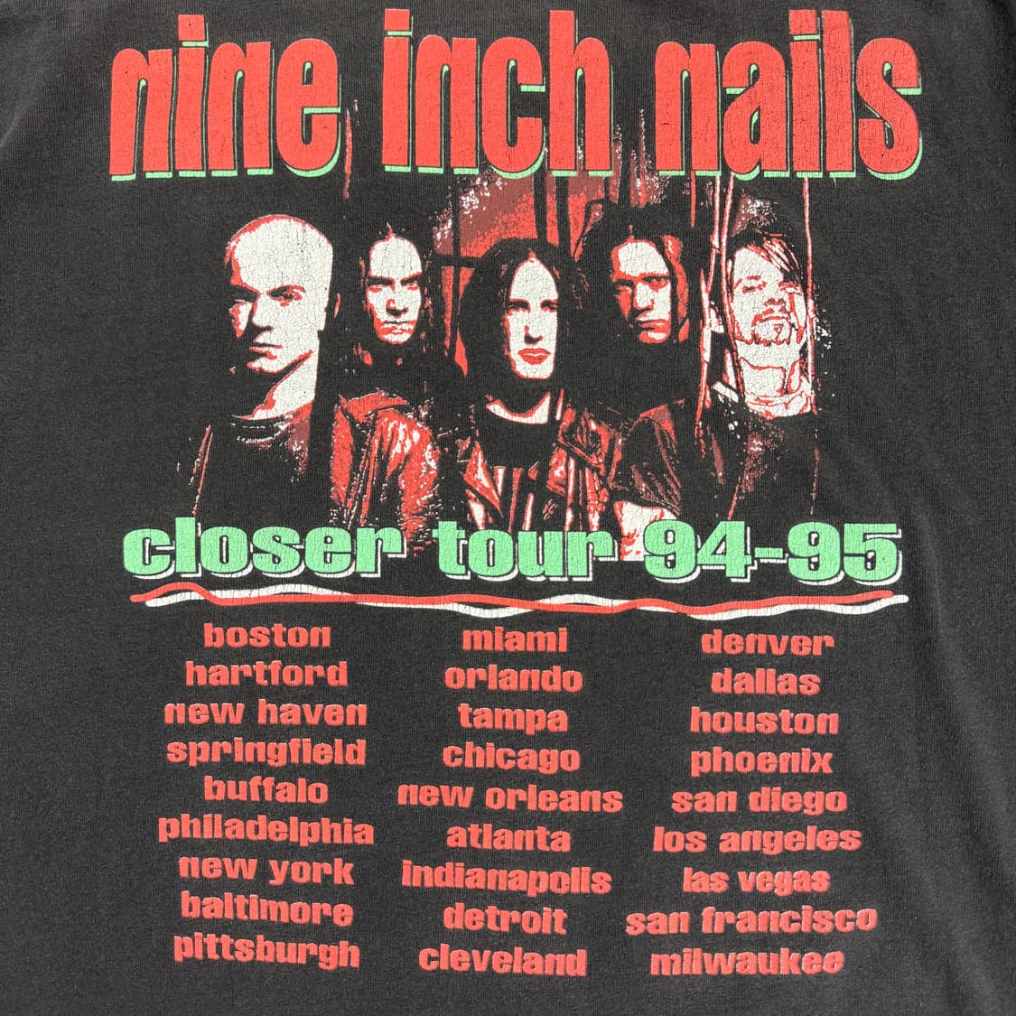 빈티지 90s NIN Closer Tour 나인인치네일스 티셔츠 상품이미지6