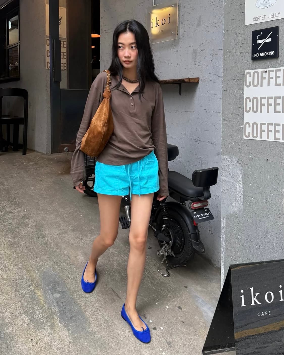 [36,38]팔로마울 Mini Mau 미니 마우 쇼츠/블루 상품이미지3