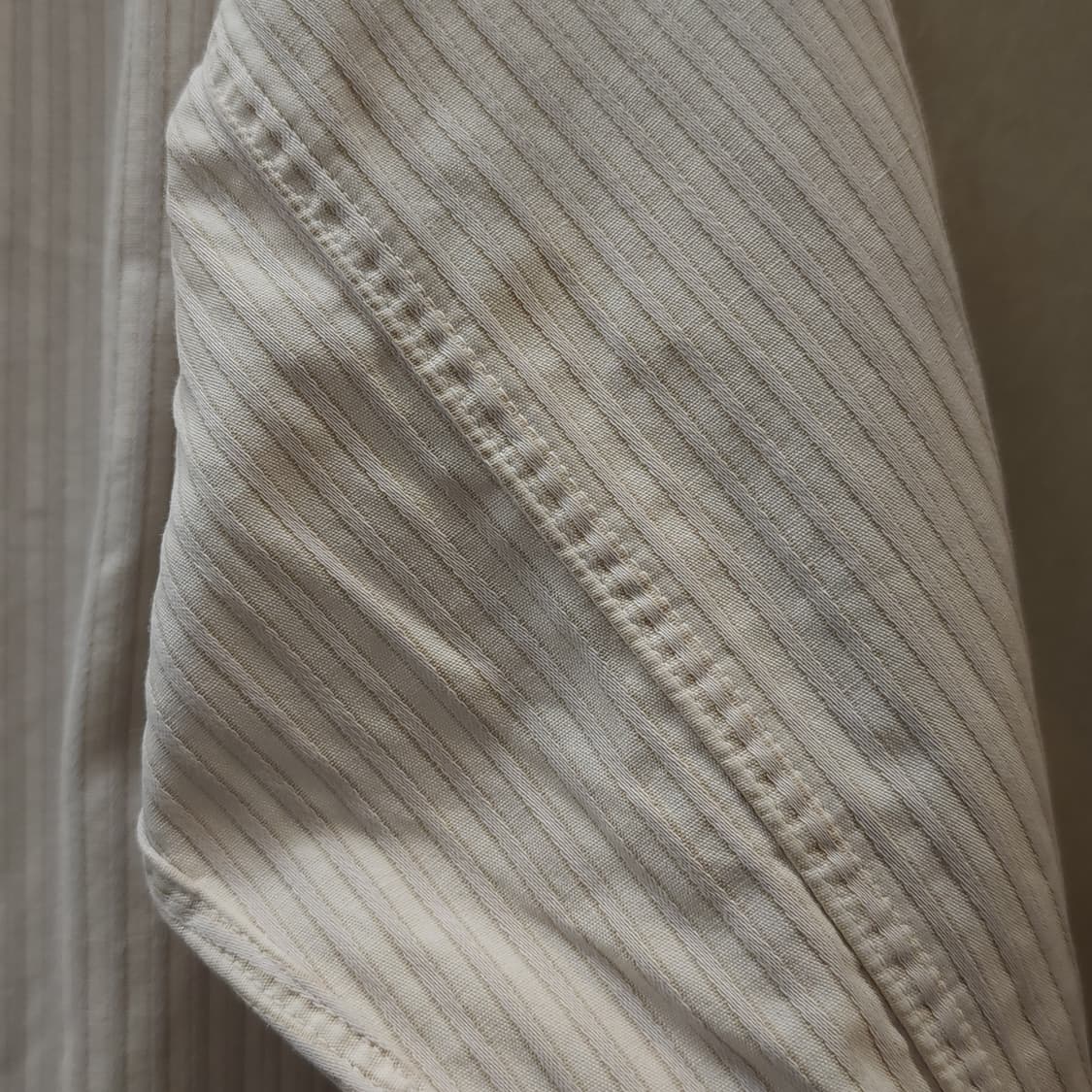 60s 프랑스 워크셔츠 가드너 빈티지 셔츠 화이트 롱 튜닉 셔츠 s 상품이미지7