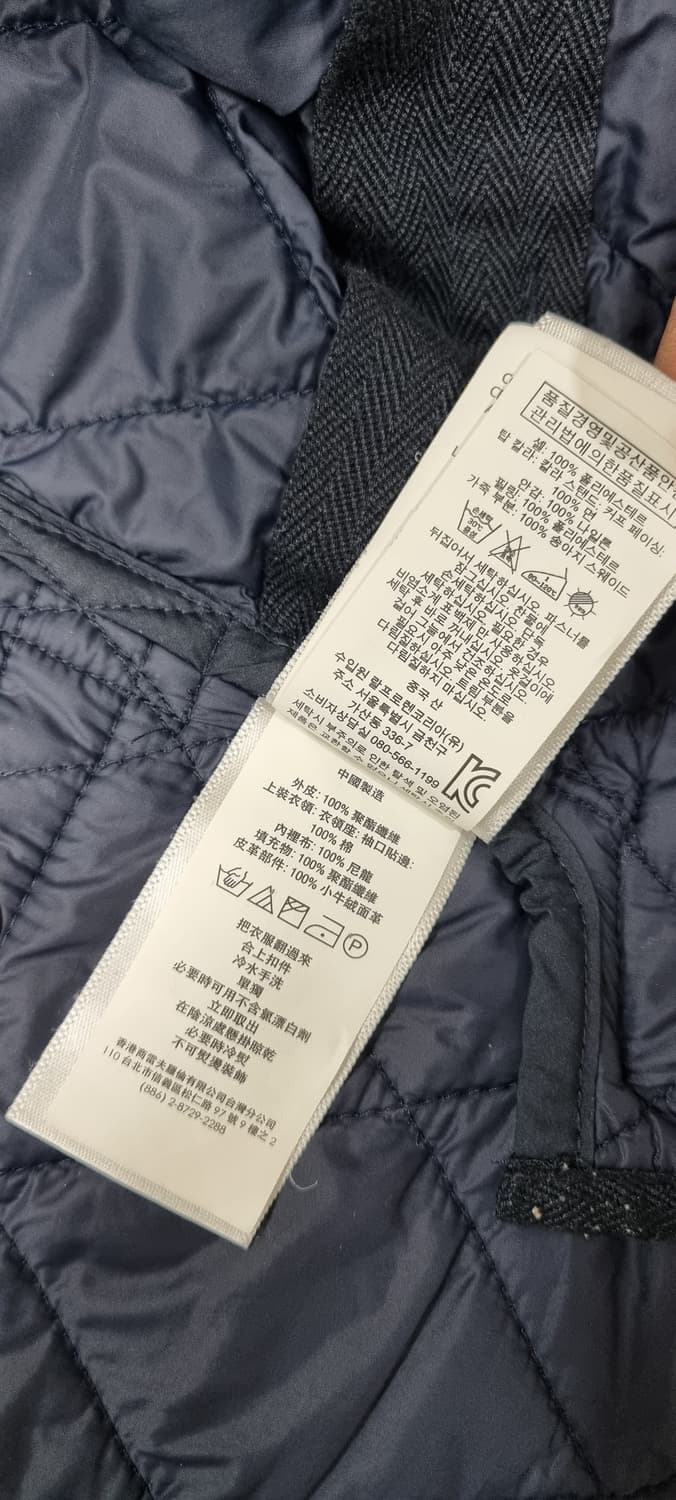 폴로랄프로렌 코듀로이 카라넥 퀼팅 자켓 XS _ 여성 S 추천 상품이미지10