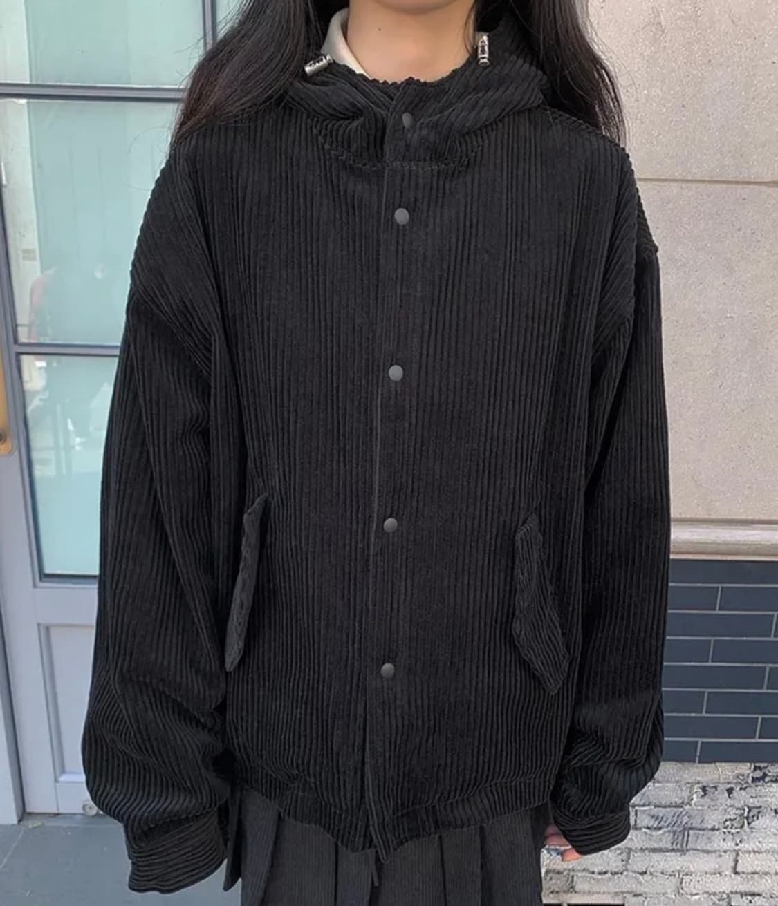 애니원모어 골덴 코듀로이 후드 점퍼 상품이미지3