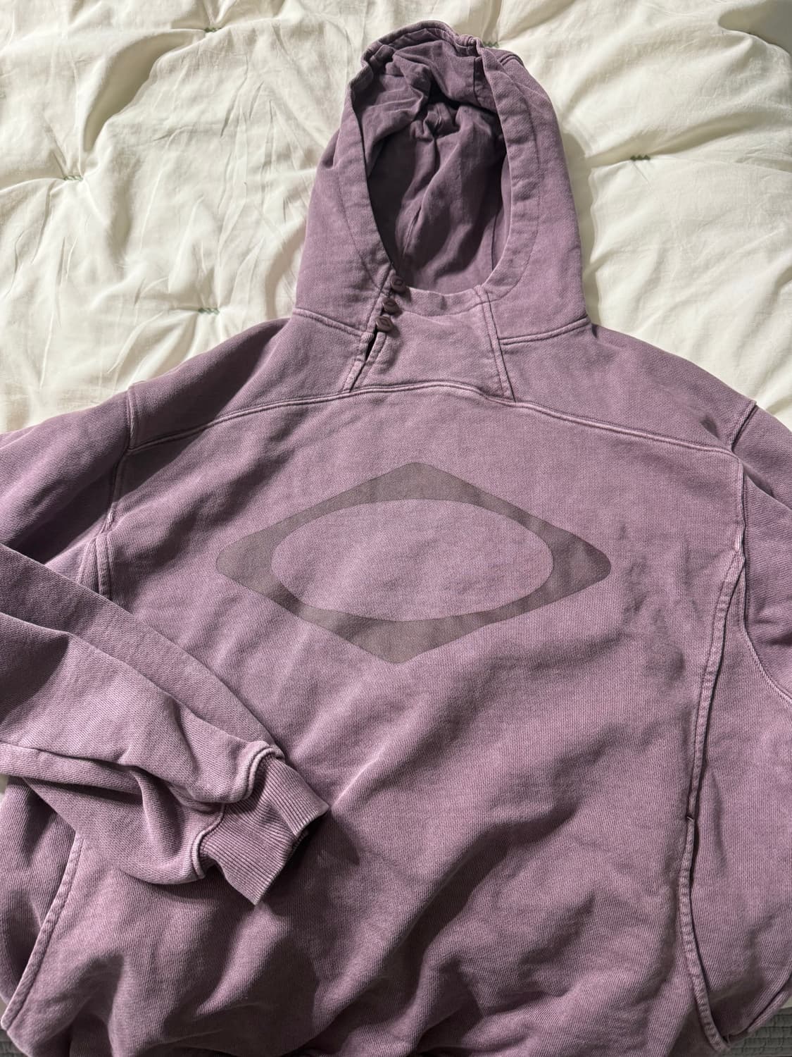 미스치프 롬버스 사이드 버튼 후드 상품이미지2