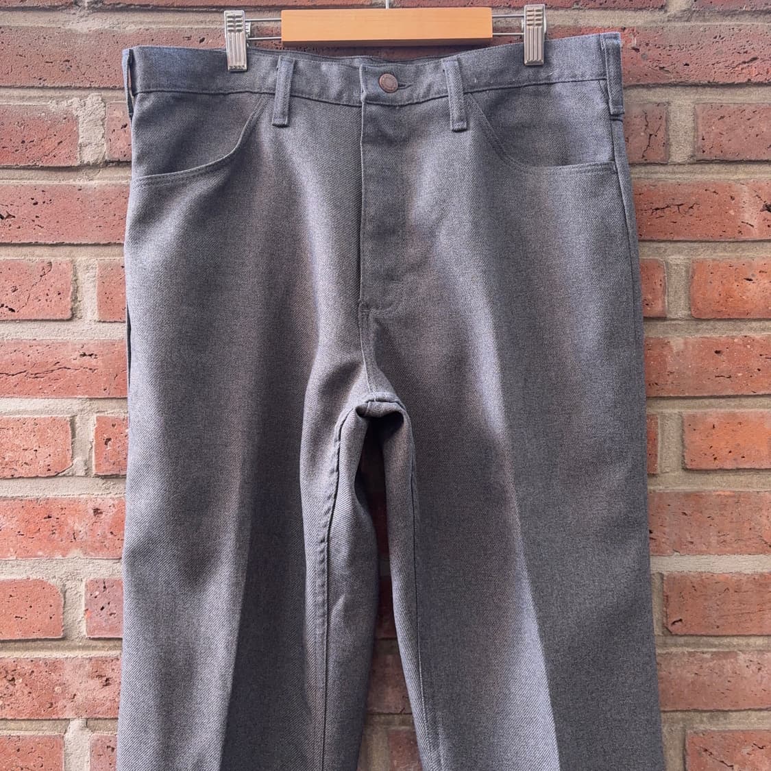 90~00s USA 랭글러 Wrangler 그레이 부츠컷 트라우저 상품이미지3