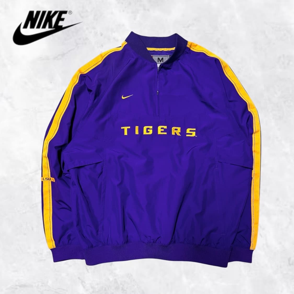 나이키 LSU 타이거즈 아노락 반집업 웜업 상품이미지1