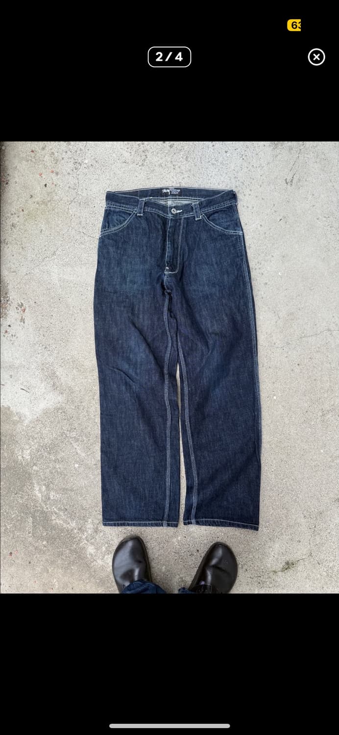 00s stussy 카펜터 데님 팬츠 상품이미지2