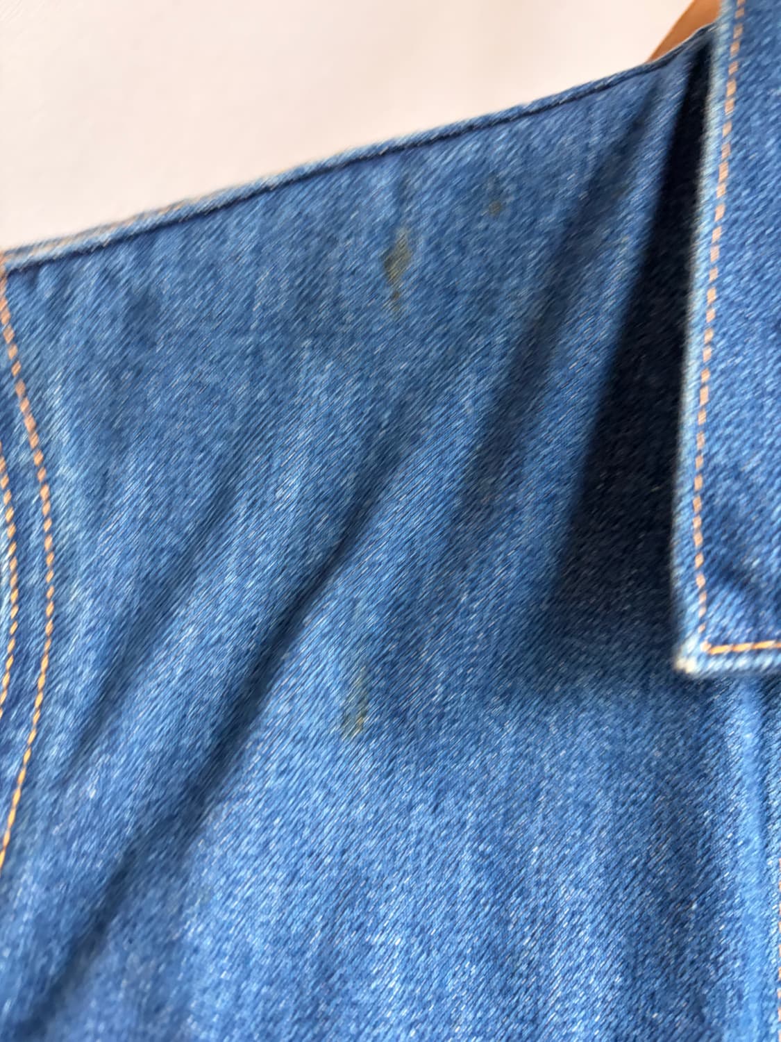 리바이스 오렌지탭 데님 자켓 m  made in u.s.a 상품이미지6