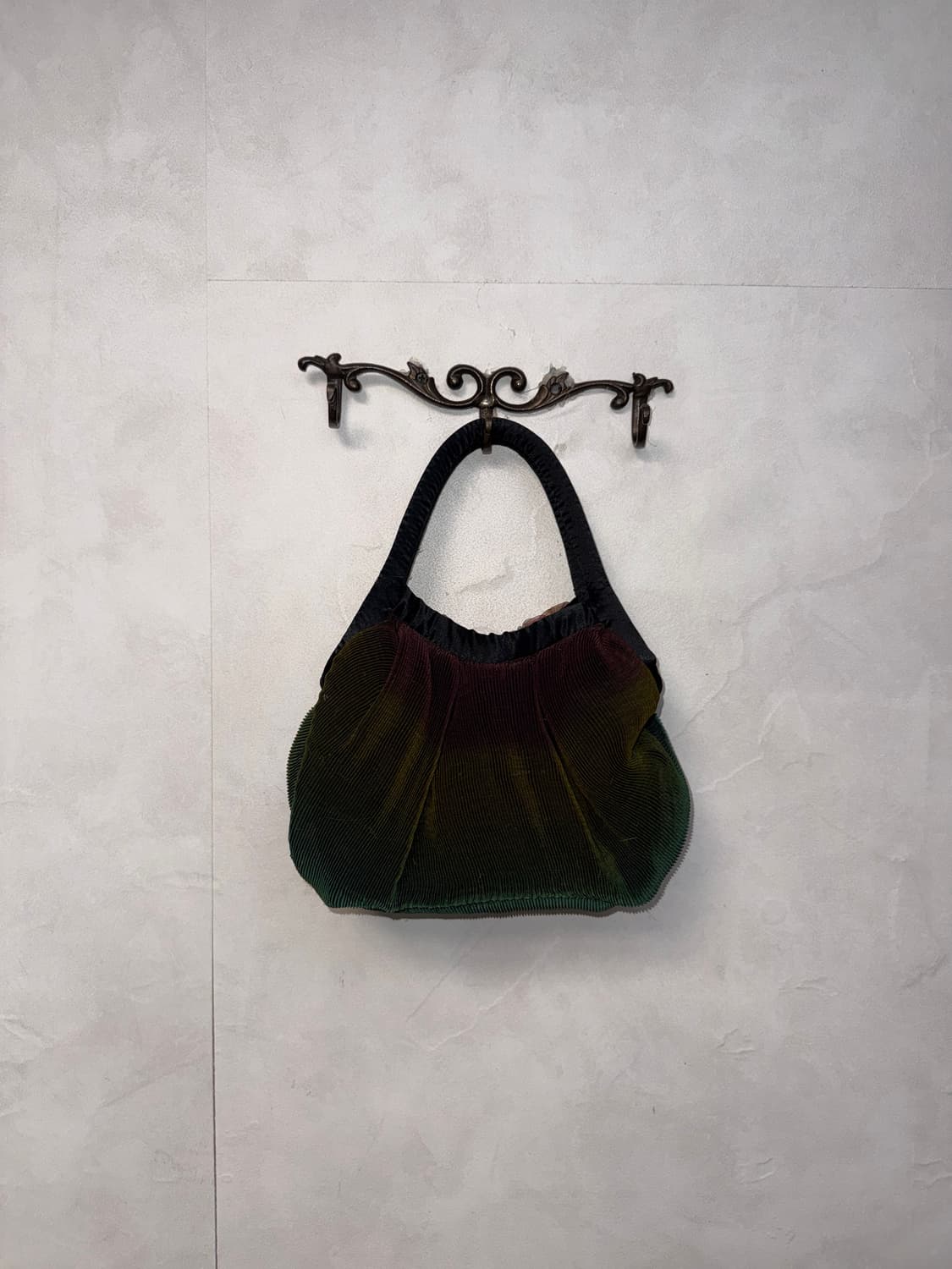 Gradient color organza pleated hand bag 상품이미지4