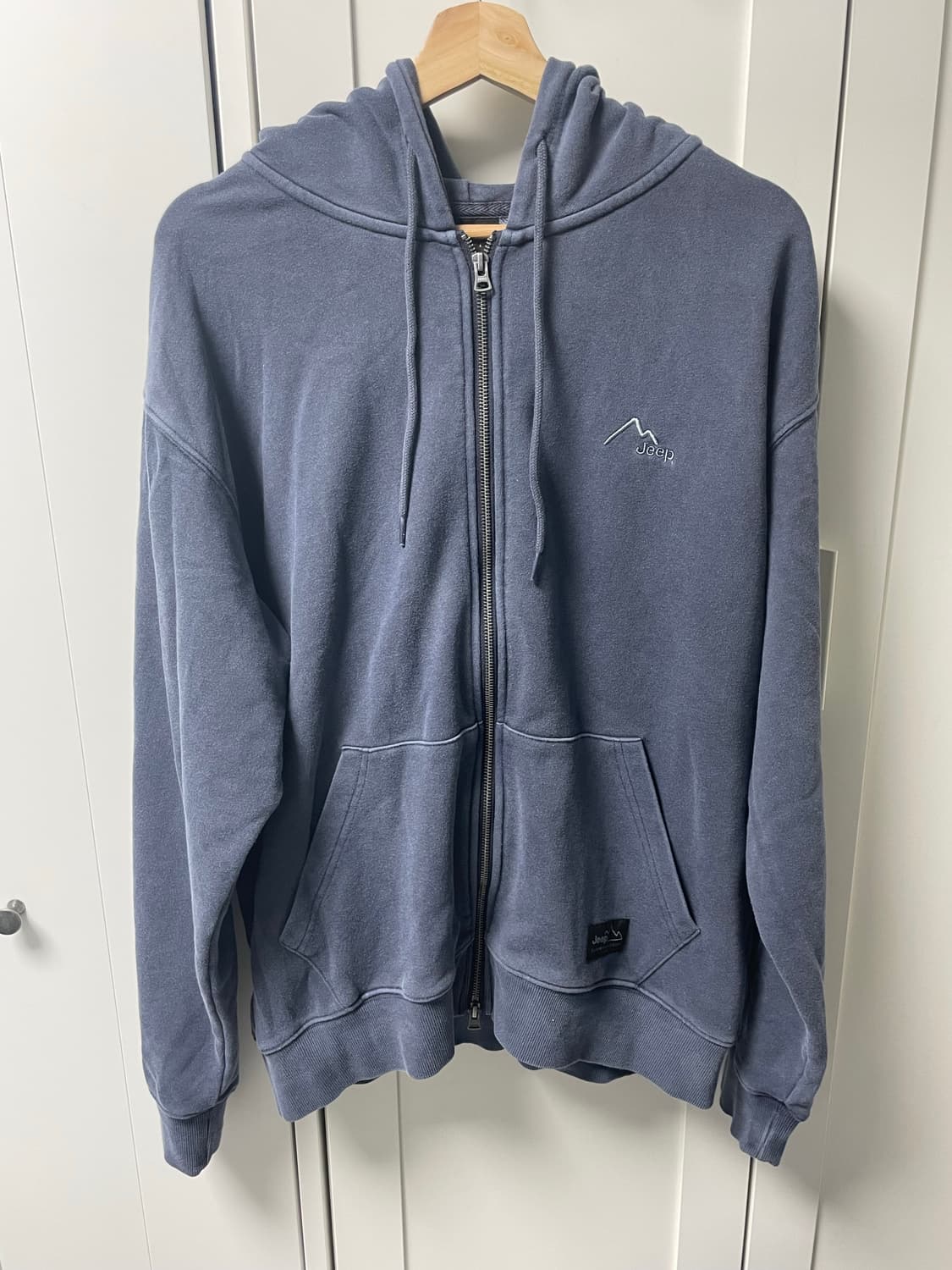 지프 [330g] 피그먼트 2way Peak-Logo 후드집업 상품이미지7